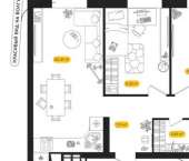 2-комн, 59 кв м, этаж 16/24 ул Савушкина, 6 10