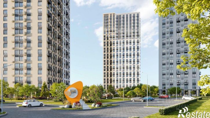 1-комн квартира в новом доме улица Космонавтов, 18м