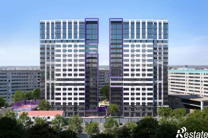 2-комн квартира в новом доме Кубанская улица, 74